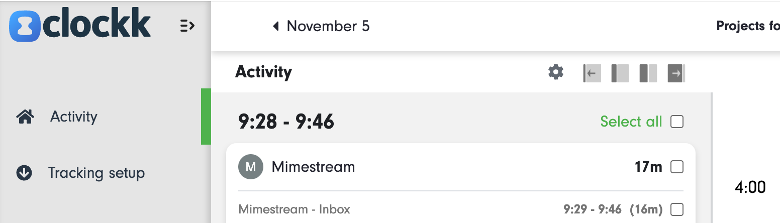 The Clockk beta uses a blue icon